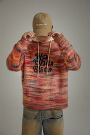 Logo Rainbow Loose Knit Sweater