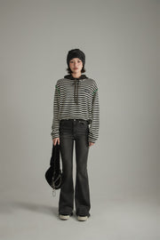 Stitch Stripe Simple Sweatshirt