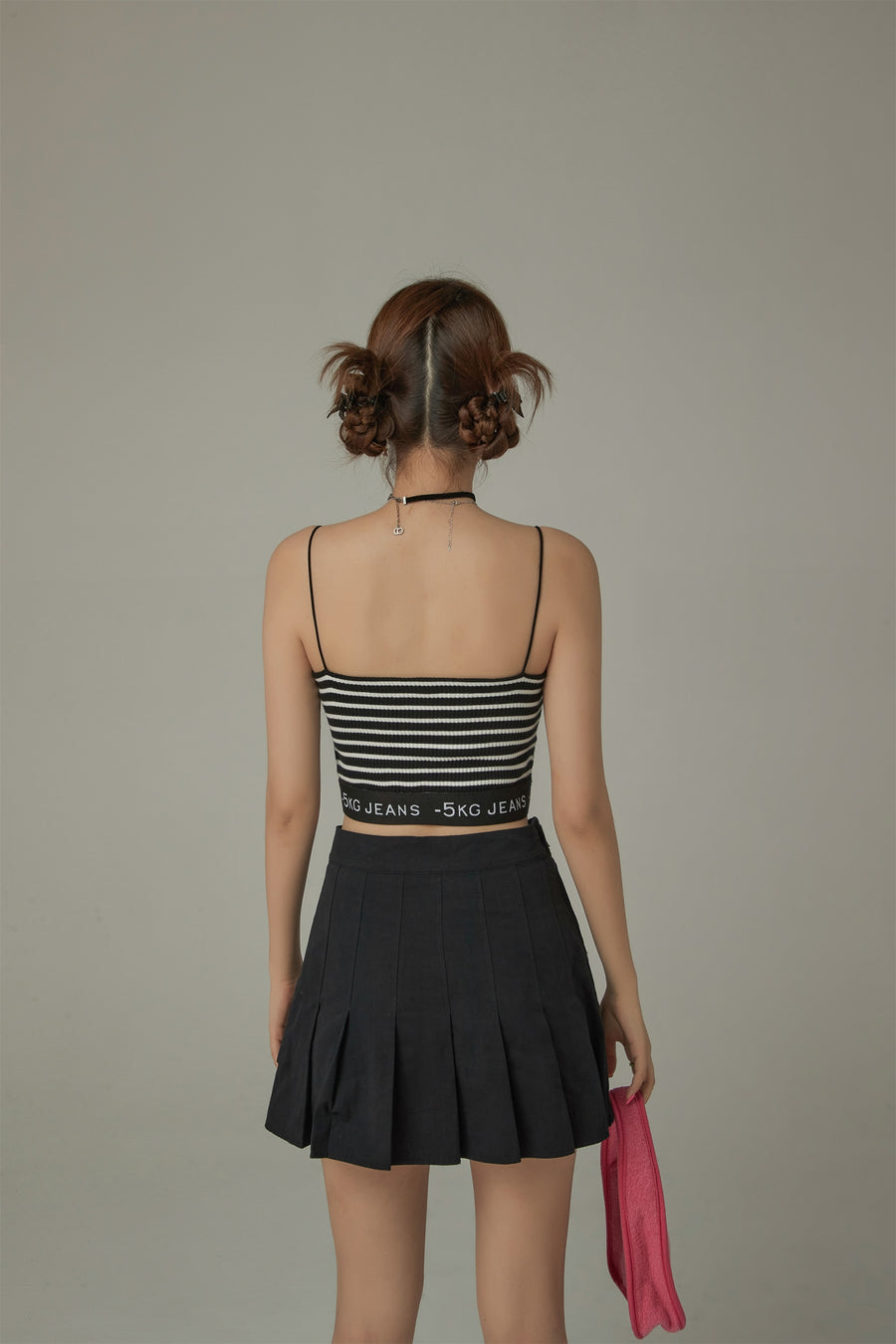 CHUU Stripe Sleeveless Slim Strap Top