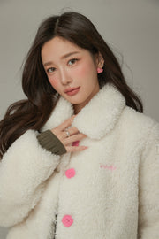 Fleece Collar Button Jacket