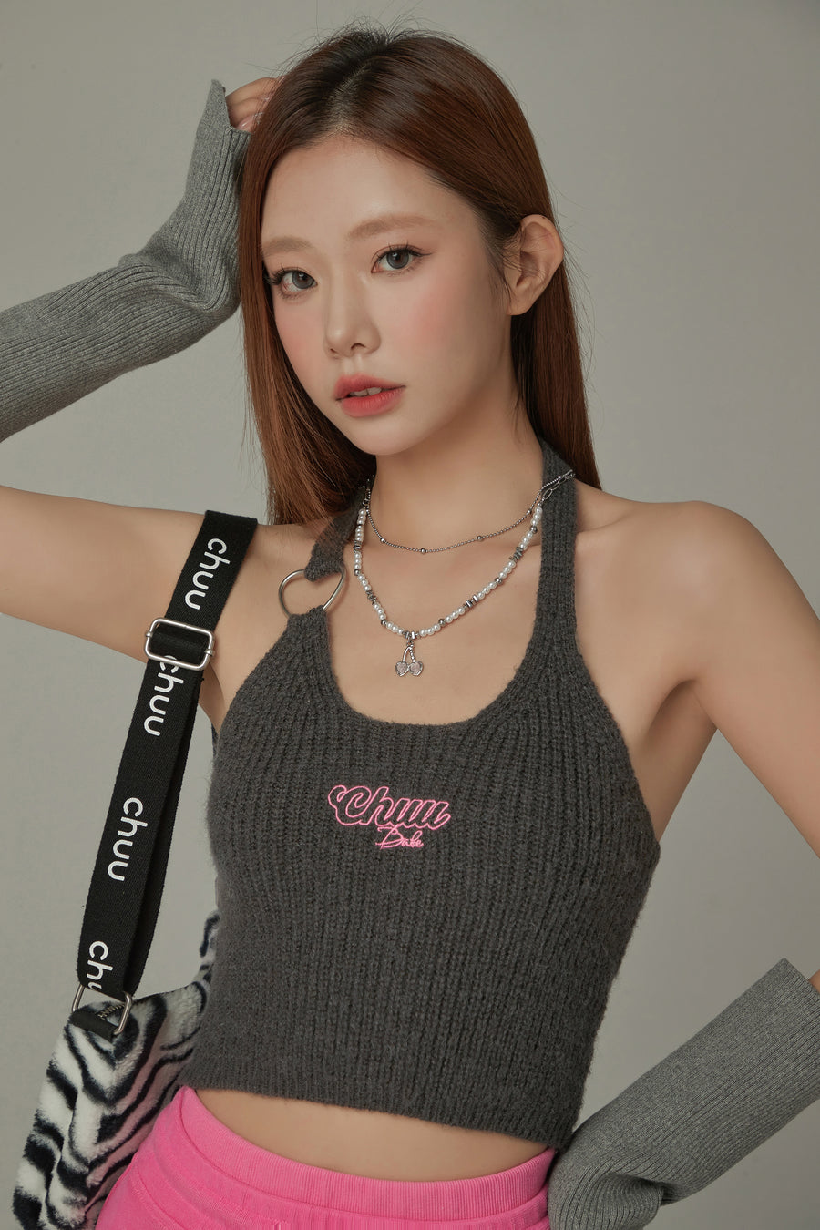 CHUU Halterneck Knit Sleeveless Top