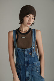 Denim Overalls Long Dress