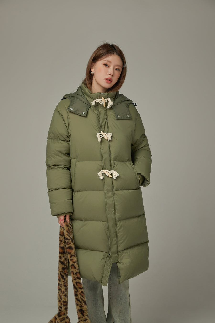 CHUU Boxy Padded Long Coat