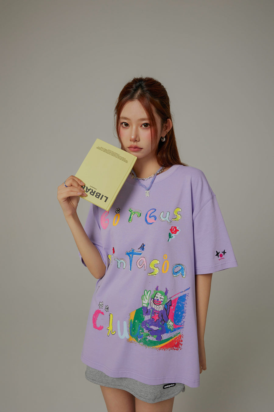 CHUU Circus Fantasia Clown Character Colorful Boxy T-Shirt