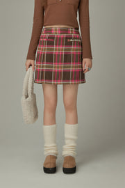 A-Line Check Skirt