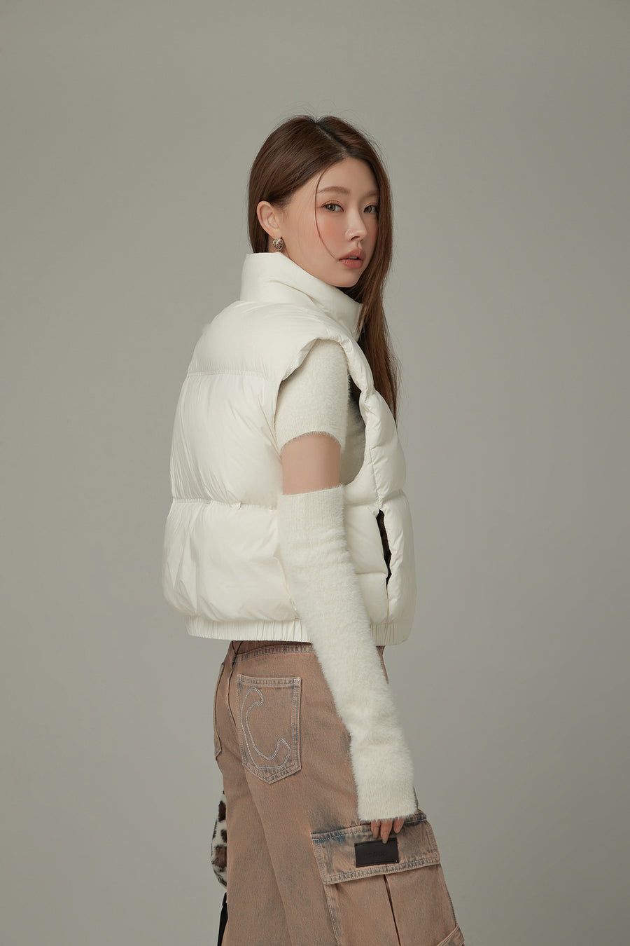 CHUU Boxy Padded Vest