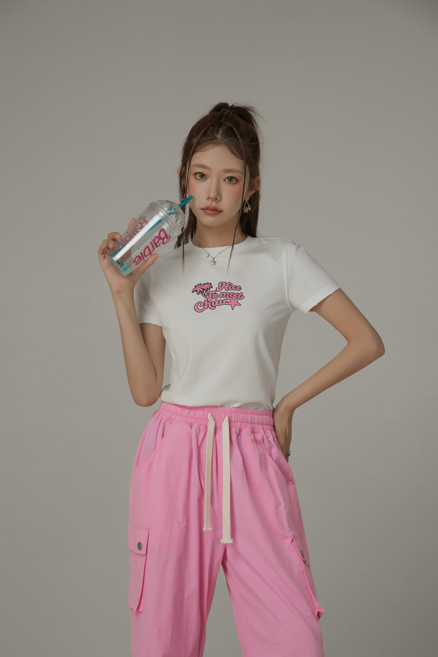 CHUU Logo Daily Cotton Short Sleeved T-Shirt