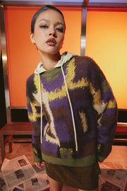 Multi Color Loose Fit Knit Sweater