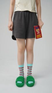 Cherry On Stripes Ankle Socks