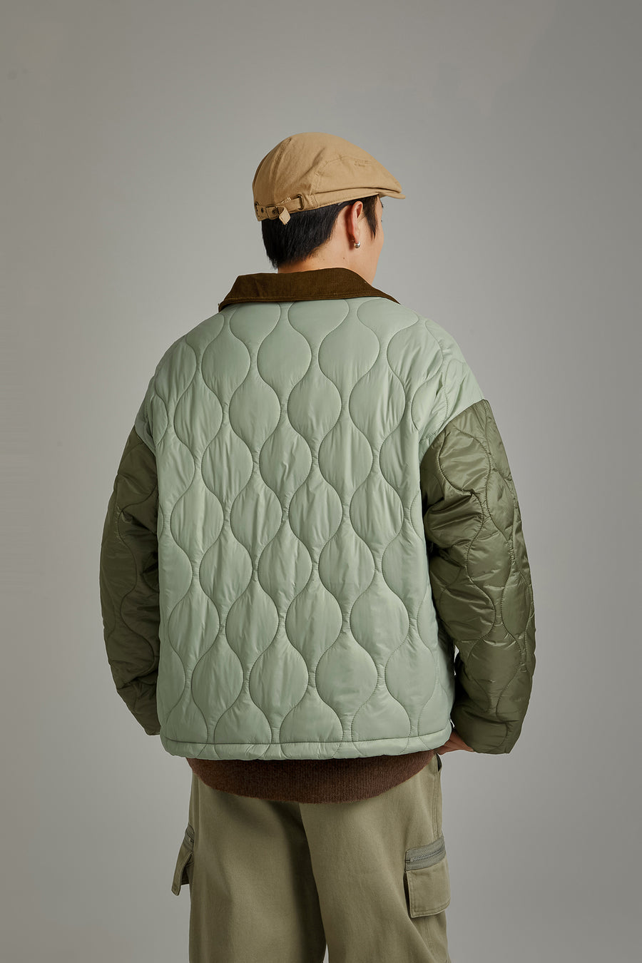 CHUU Color Matching Quilted Jacket