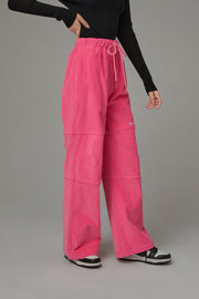 Casual String Corduroy Pants