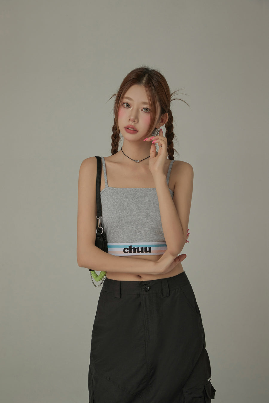 CHUU Color Basic Sleeveless Cropped Cami Top