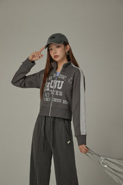 Logo Lettering Sports Color Zip-Up