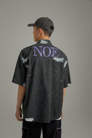 Vintage Washed Paint Splatter Shirt