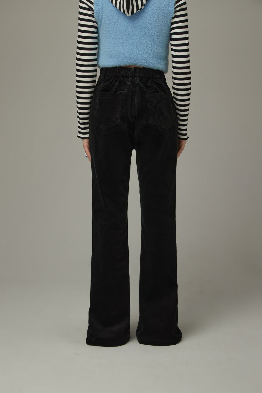 CHUU Slit Corduroy Pants