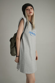 Noe Center Logo Sleeveless T-Shirt Dress