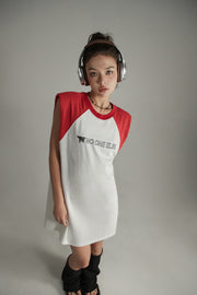 Noe Raglan Sleeveless Mini T-Shirt