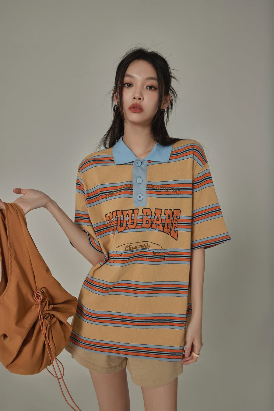 CHUU Multi-Color Chuu Babe Striped T-Shirt