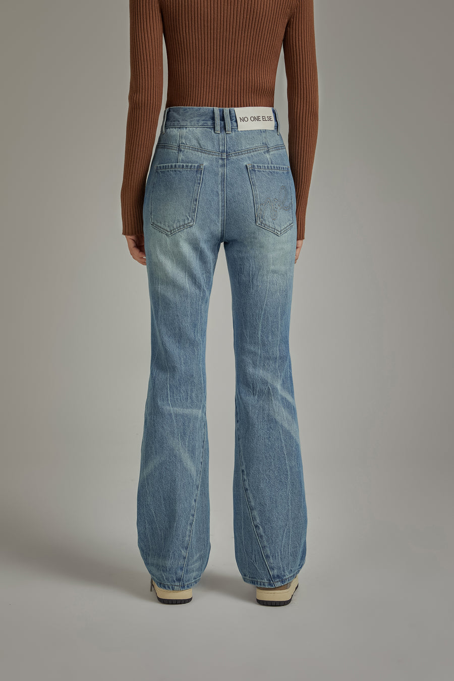 CHUU Semi Bootcut Denim Pants