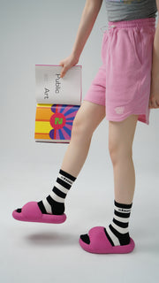 Logo Basic Striped High Socks