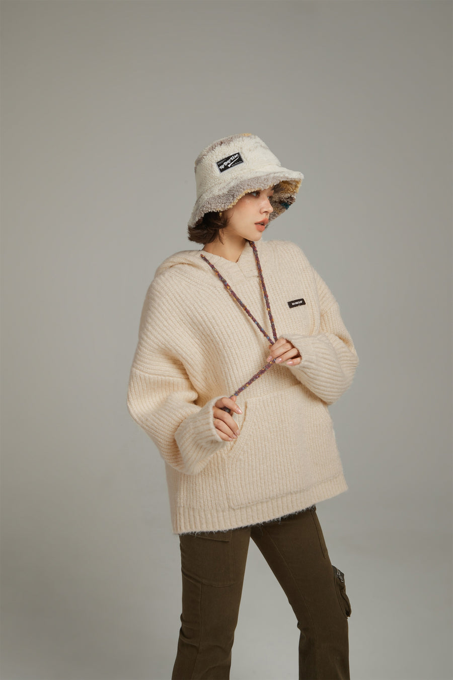 CHUU Daily Loose Fit Knit Hoodie