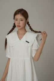 Baby Doll Frilly Collar Dress