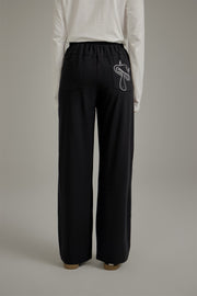 Banded Wide Leg Jogger Pants