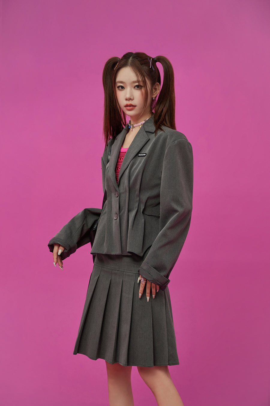 CHUU Shirring Loose Fit Jacket