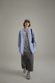 Daily Color Contrast Loose Fit Shirt