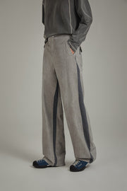 Two Toned Line Wide Pants