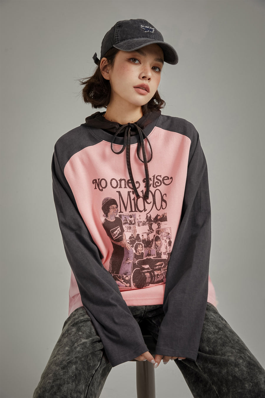 CHUU Nineties Color Combination Raglan T-Shirt