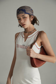 Stitch Logo Sleeveless Mini Dress