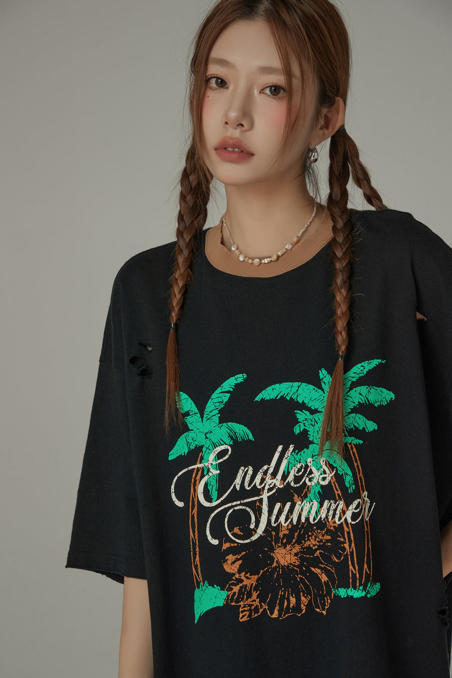 CHUU Endless Summer Colorblocked Boxy Short Sleeve T-Shirt