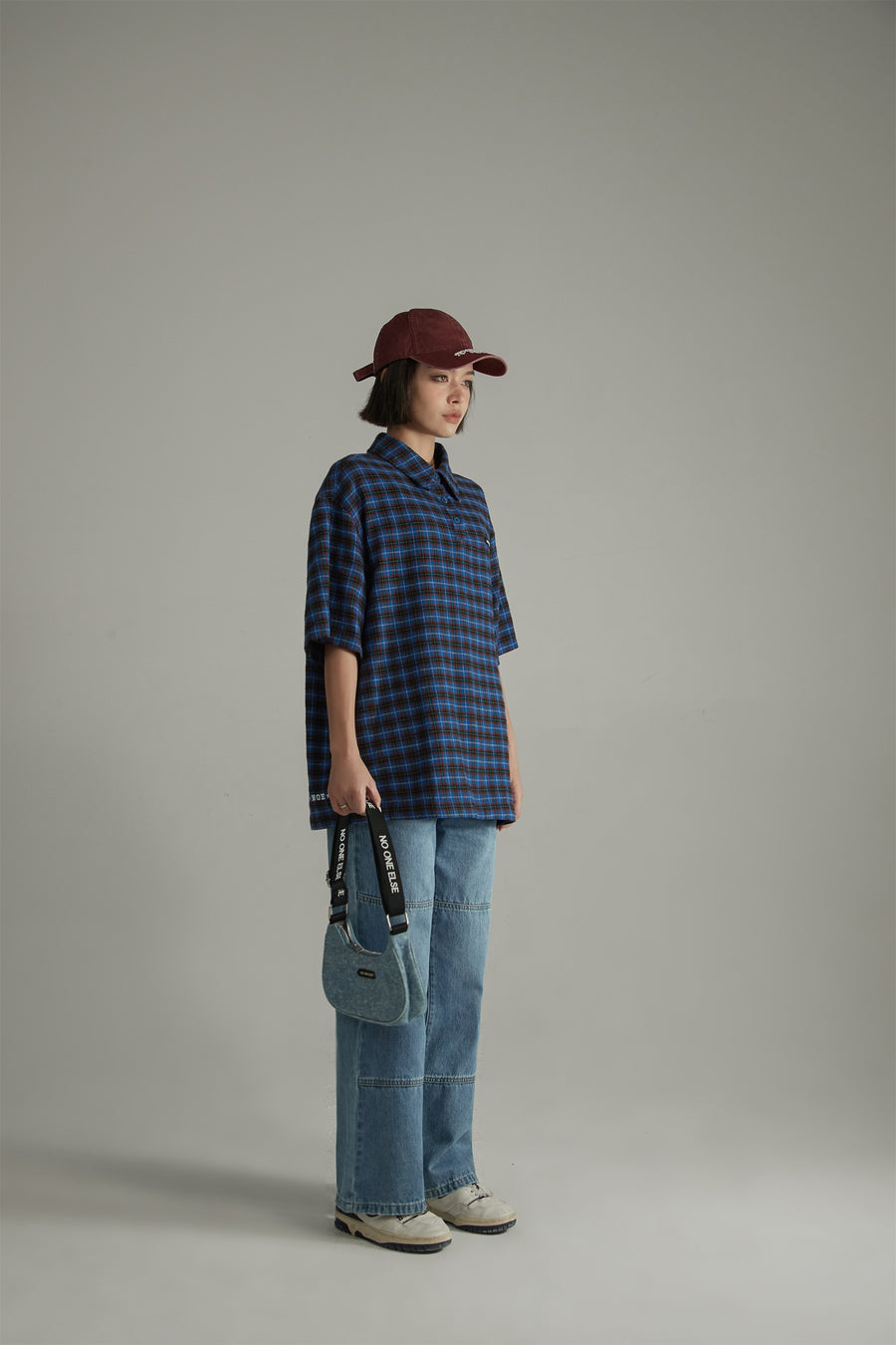 CHUU Colored Straight Wide Denim Pants