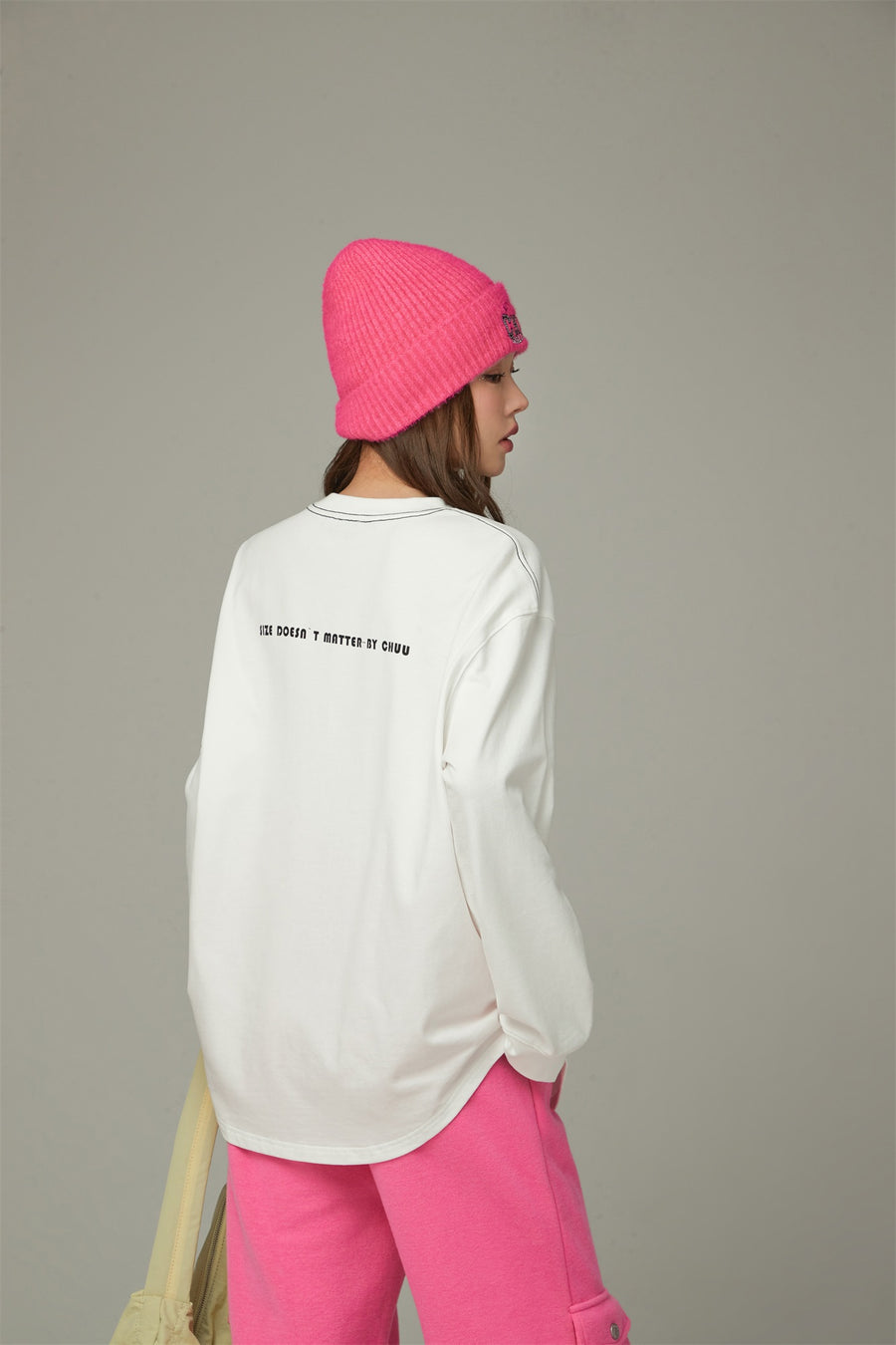 CHUU Basic Boxy Long Sleeve T-Shirt