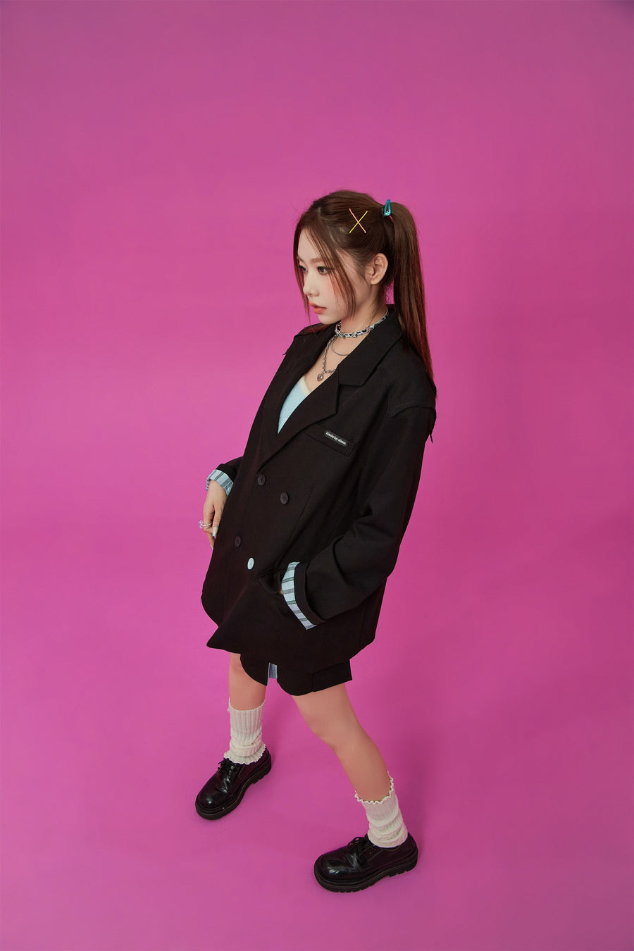 CHUU Boxy Double Blazer Jacket