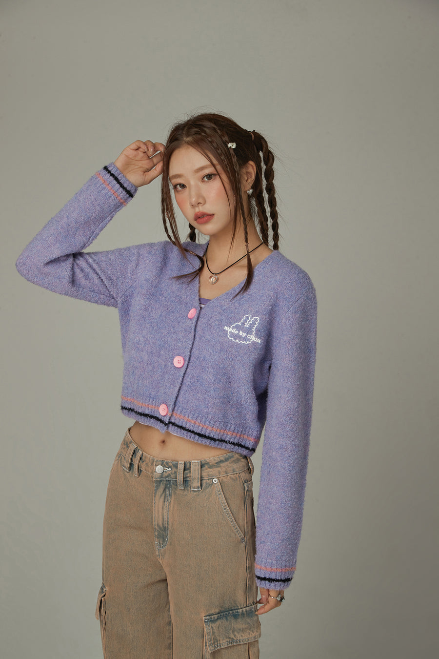 CHUU Color V-Neck Knit Cardigan