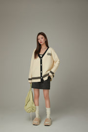 Line Varsity Knit Cardigan