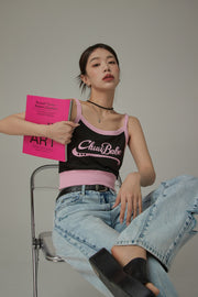 Chuu Babe Color Blocked Bustier Crop Top