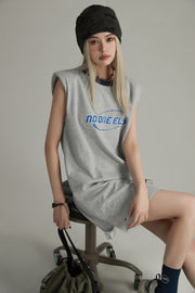 Noe Center Logo Sleeveless T-Shirt Dress