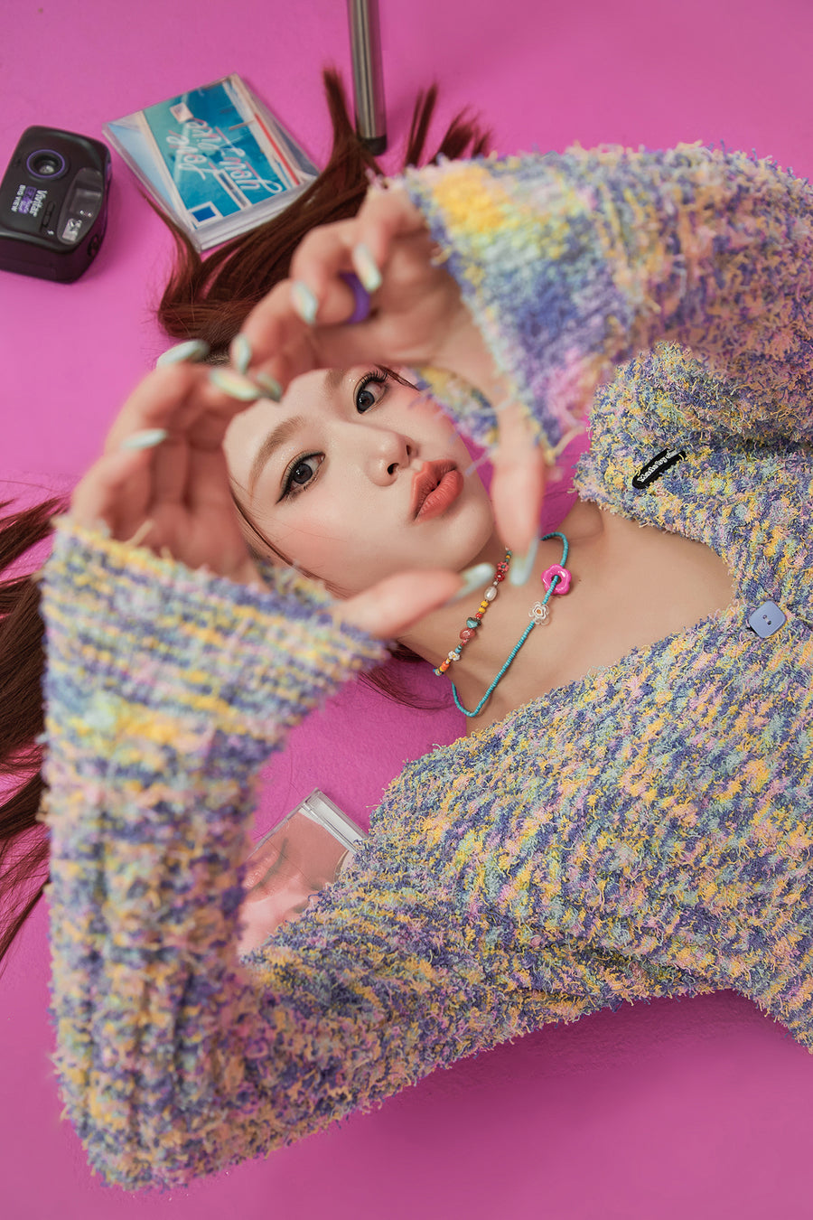 CHUU Color Crop Cardigan