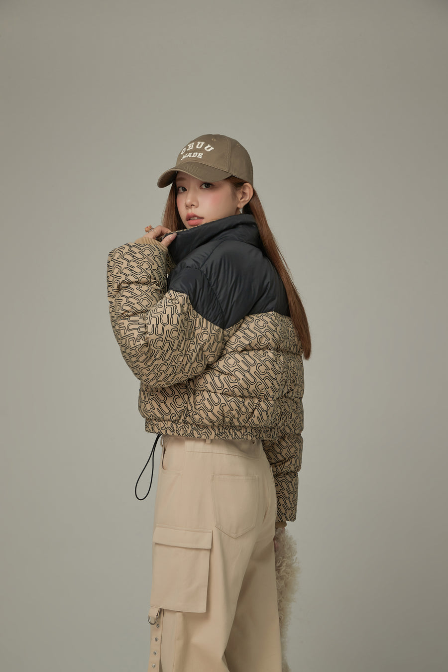 CHUU Two Toned Duck Down Padded Jacket