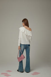 Frill Big Collar Blouse