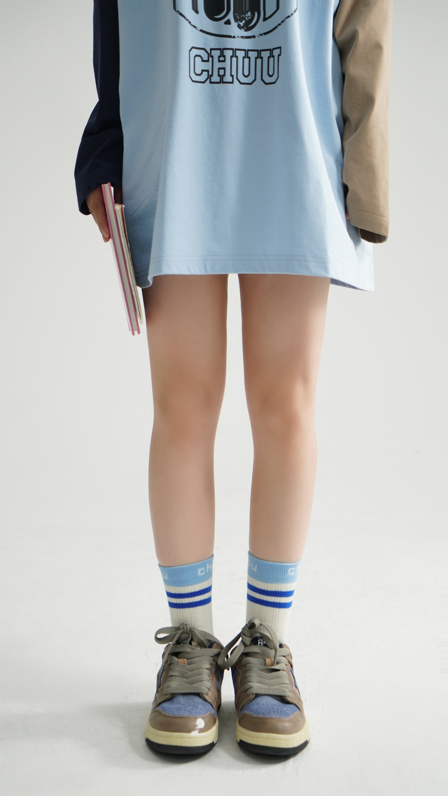 CHUU Color Logo High Socks