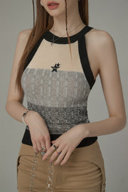 Halter Neck Sleeveless Top