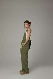 Basic Pocket Color Overalls