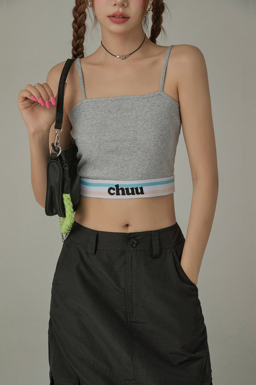 CHUU Color Basic Sleeveless Cropped Cami Top