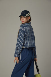 Checked Loose Fit Raw Hem Shirt