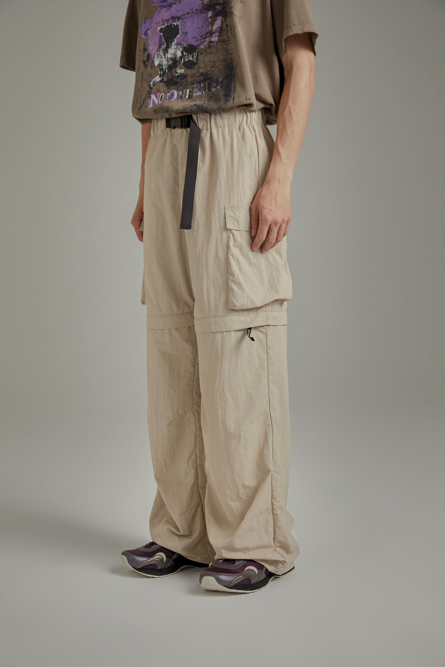 CHUU High Waist Drawstring Casual Pants