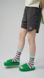 Cherry On Stripes Ankle Socks